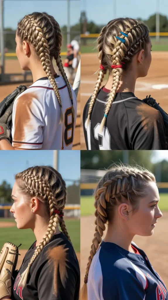 Stacked Braids Into Bun