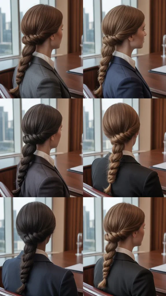 The Polished Double Twist Updo