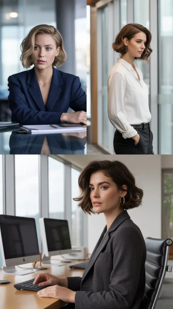 3. Low Tuck Bob with Side Part