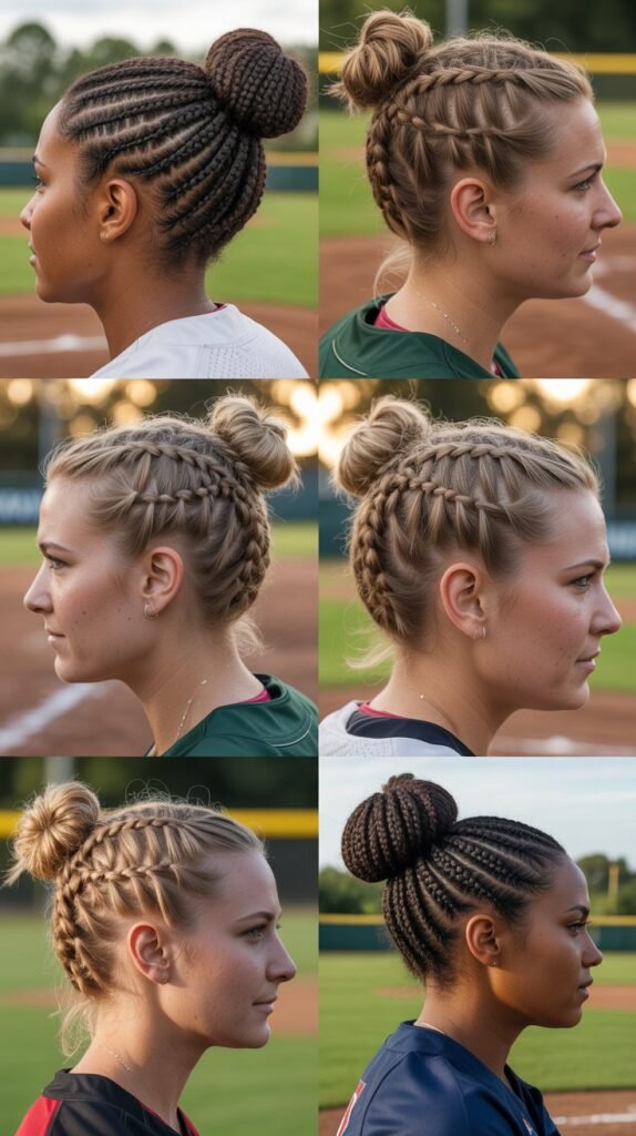 Cornrow and Bun Combo