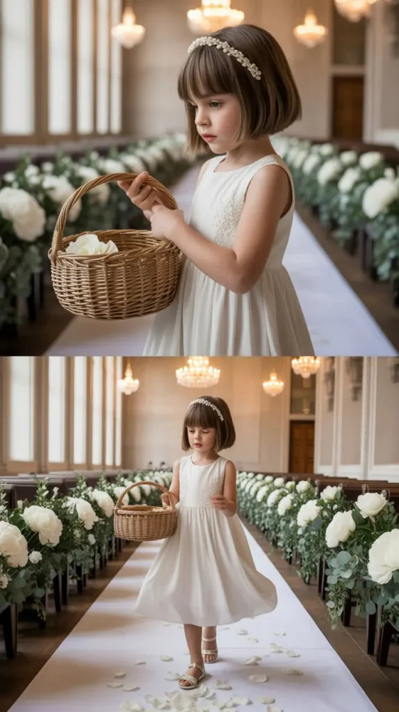  Short Hair with Pearl Headband