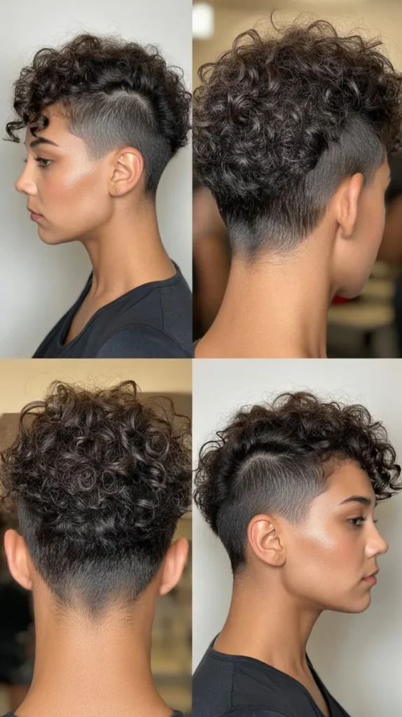 Curly Wedge with Under-Cut