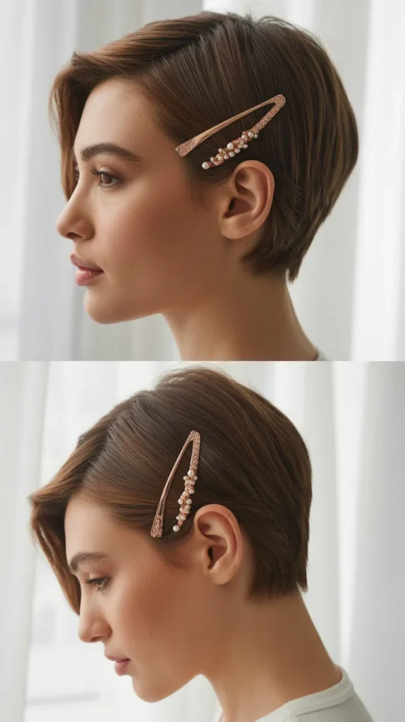Sleek Side-Parted Pixie