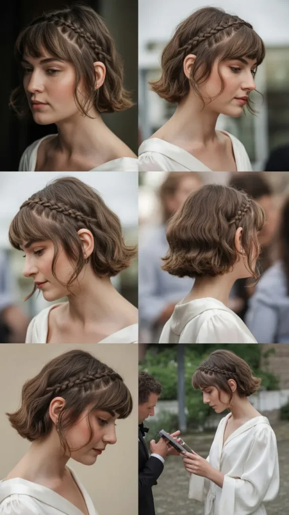 Short Shag with Tiny Braids