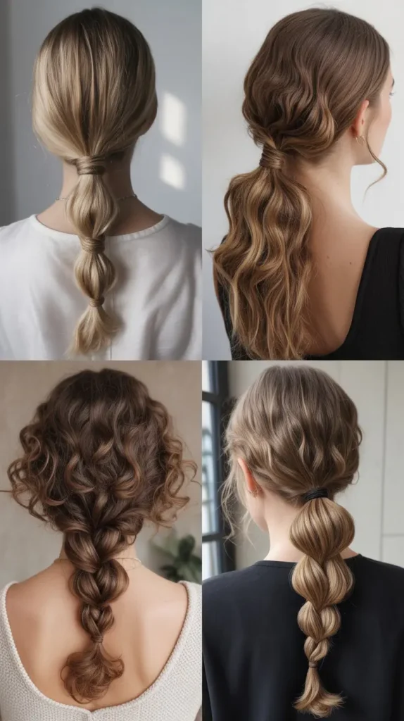 Twisted Low Ponytail