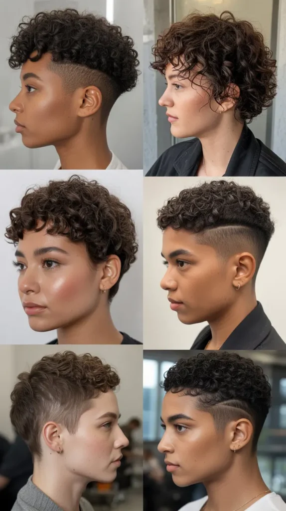  Tapered Curly Wedge