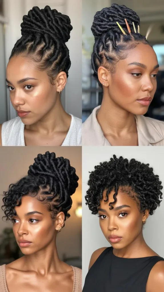 Classic Short Loc Bun