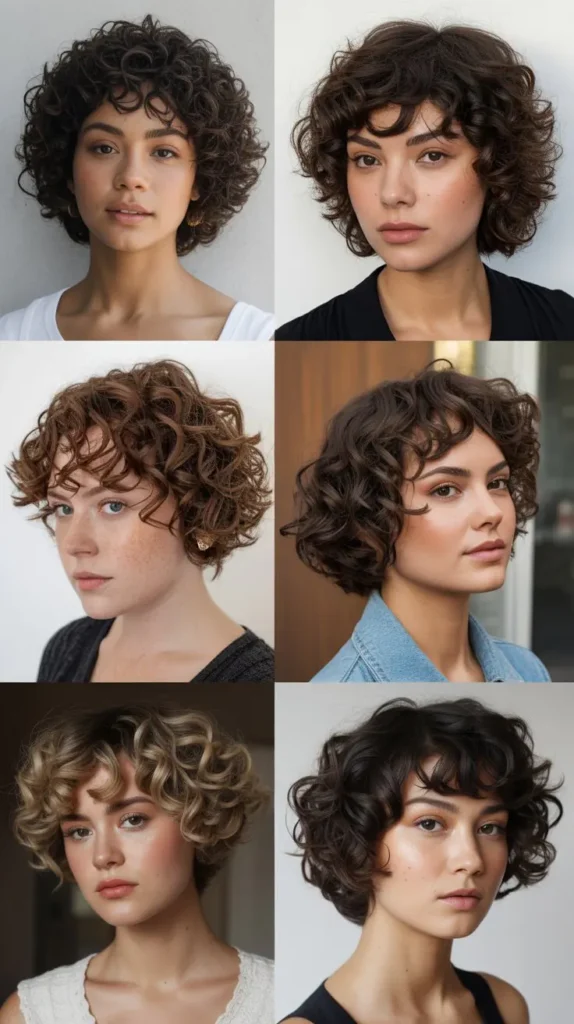 Curly Wedge Bob