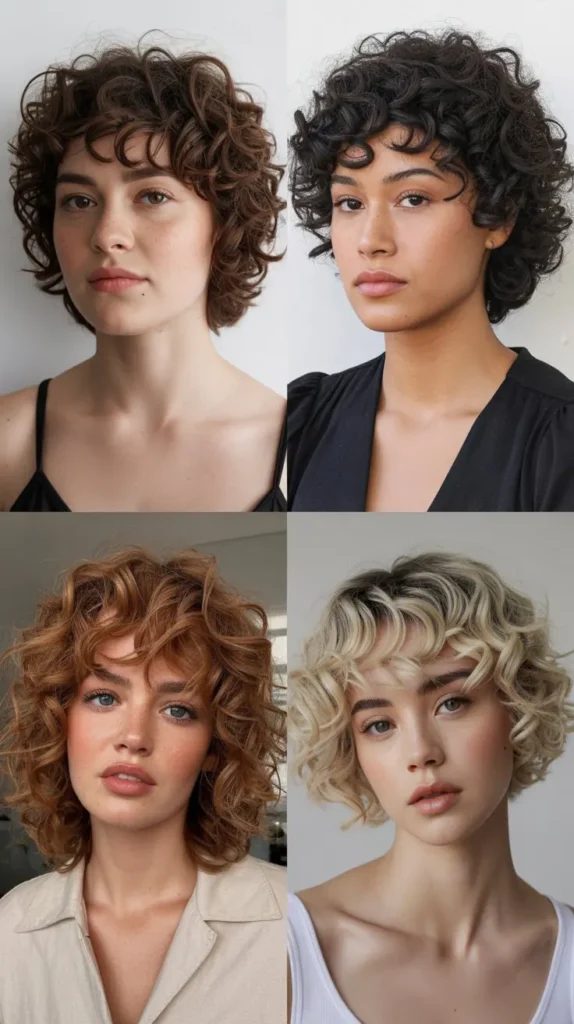 Curly Wedge with Soft Fringe