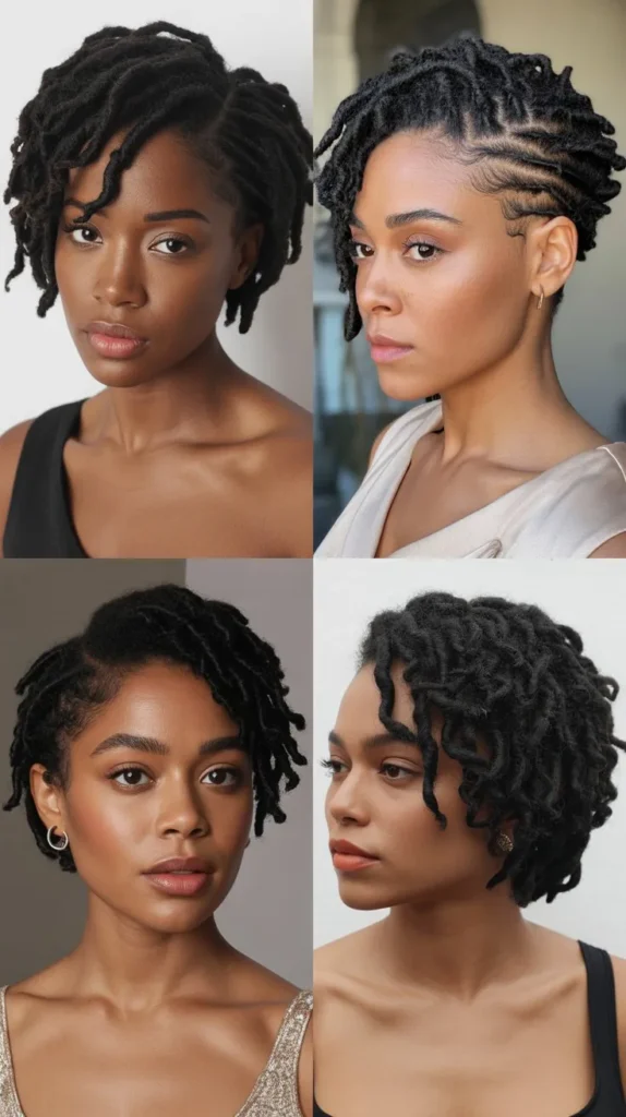 Short Locs With Undercut