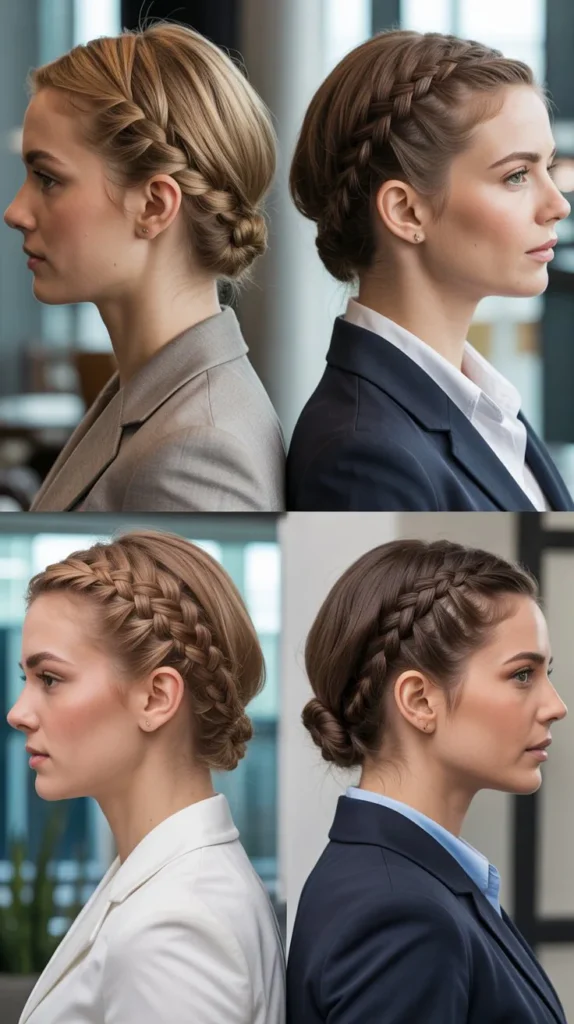 Tucked-In French Braid