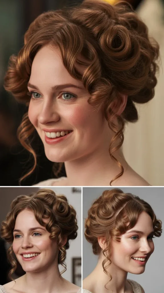 5. Side-Swept Romantic Curls
