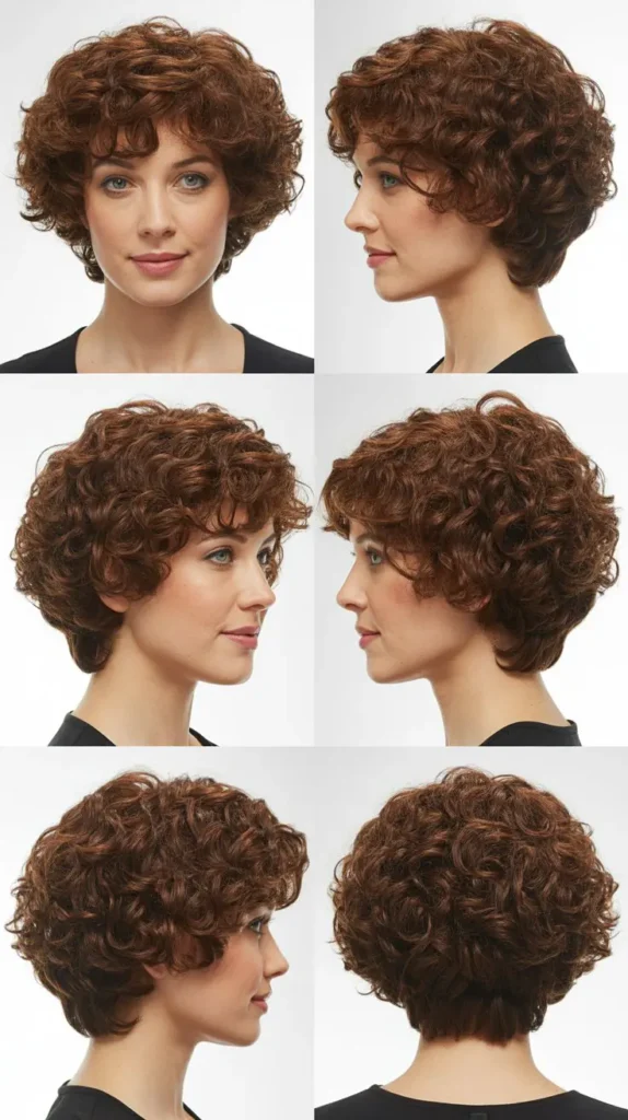 Curly Wedge Bob