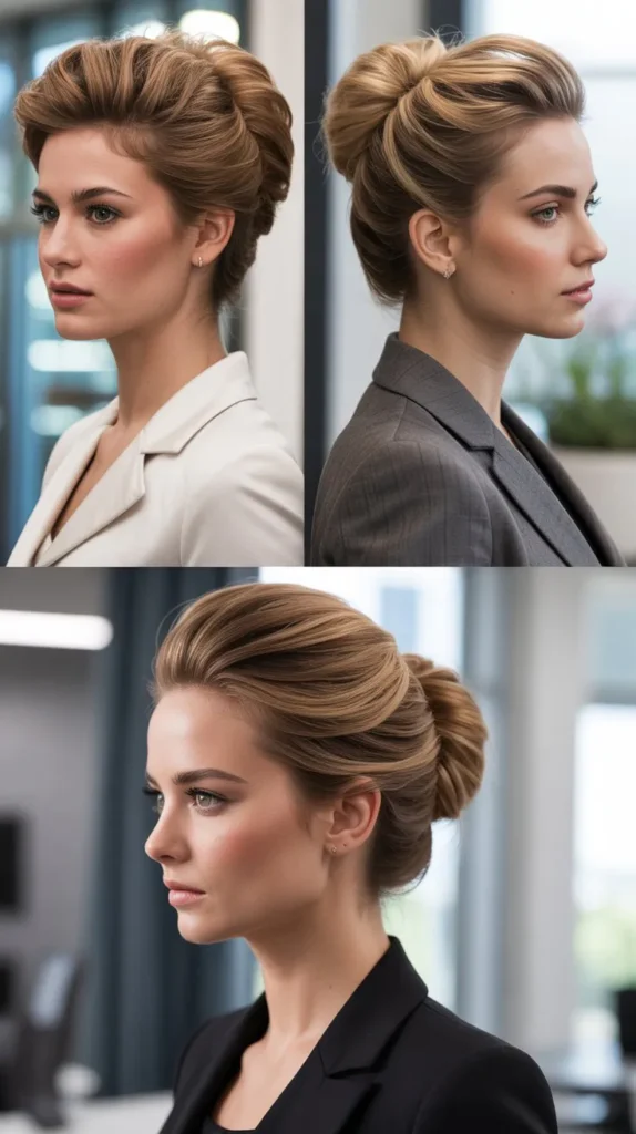 The Teased Crown Updo