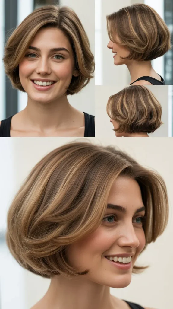 Graduated Stacked Bob for Soft Volume