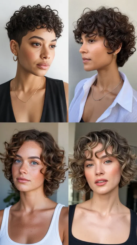 Curly Wedge with Natural Texture