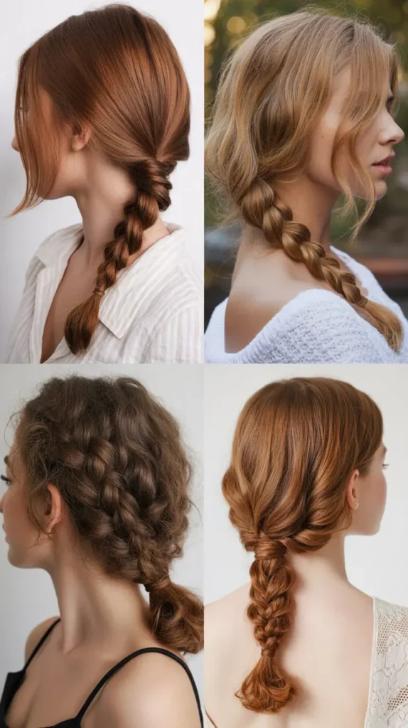  Braided Low Ponytail