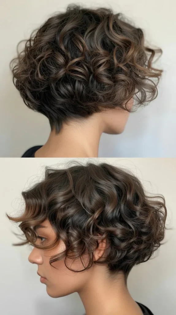  Curly Angled Back View Bob