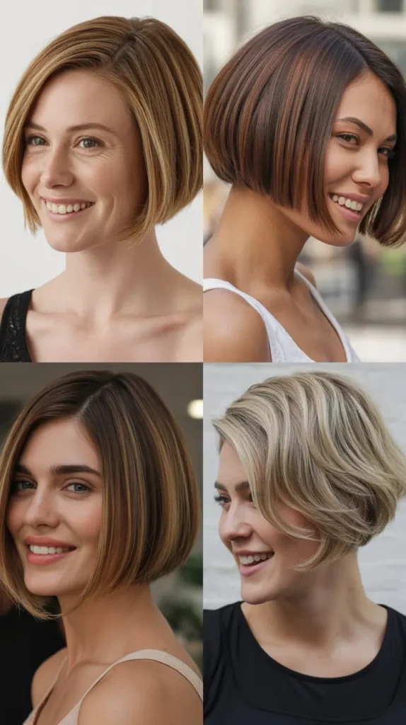Short Stacked Bob for Effortless Style
