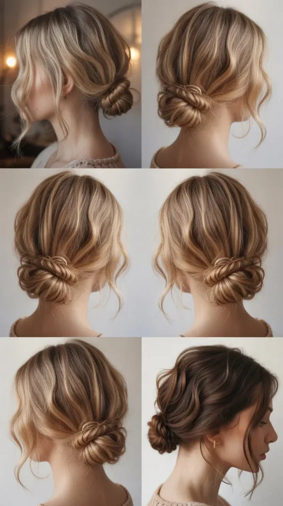 Elegant Low Mini Bun