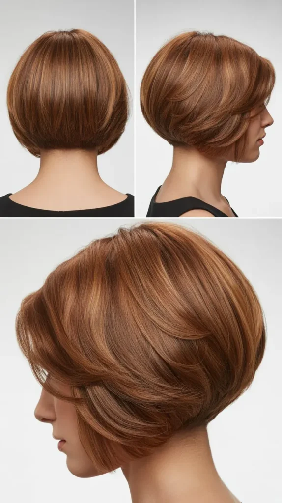 Classic Back View Stacked Bob