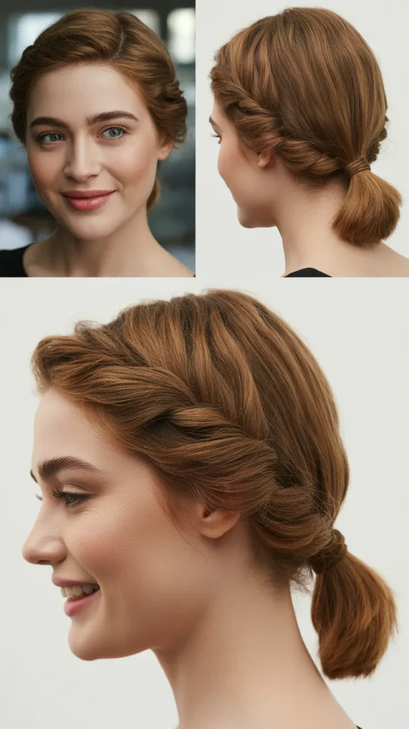 Elegant Low Pony with Twist