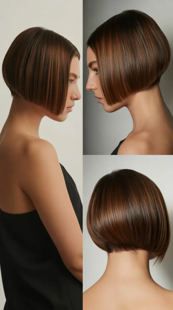 Sleek Angled Stacked Bob