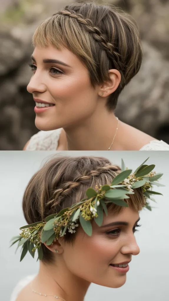 Pixie Cut with Braided Detail