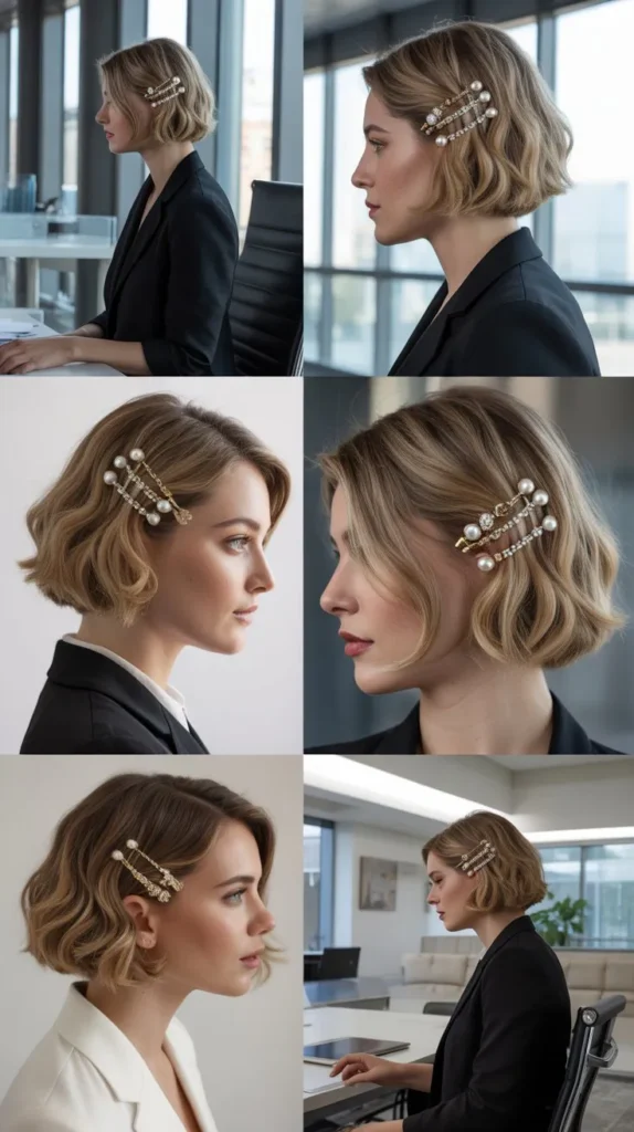 17. Double Bobby Pin Bob
