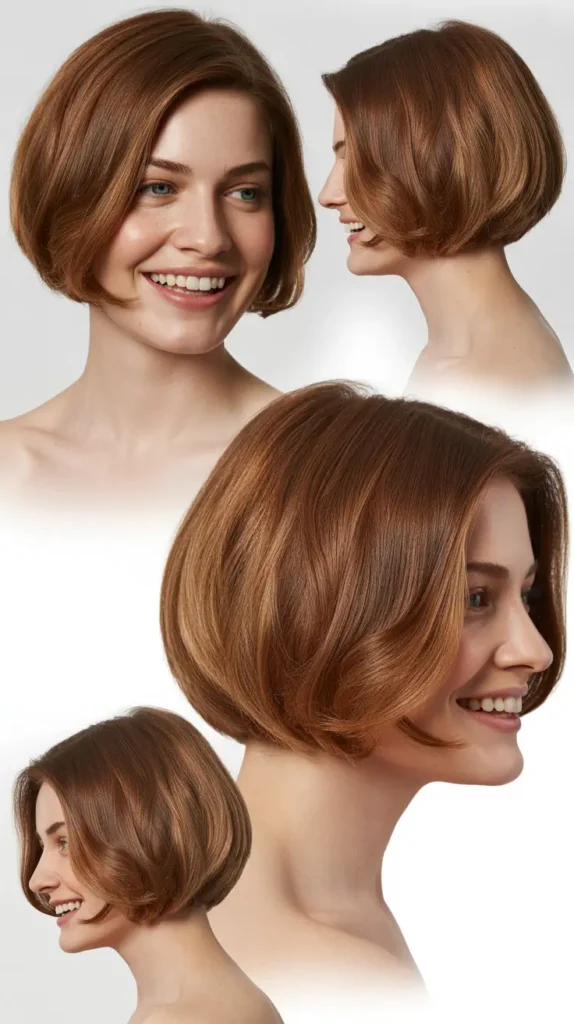 Blunt Stacked Bob for Classic Elegance