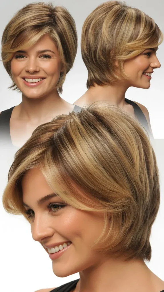 Layered Wedge with Highlights