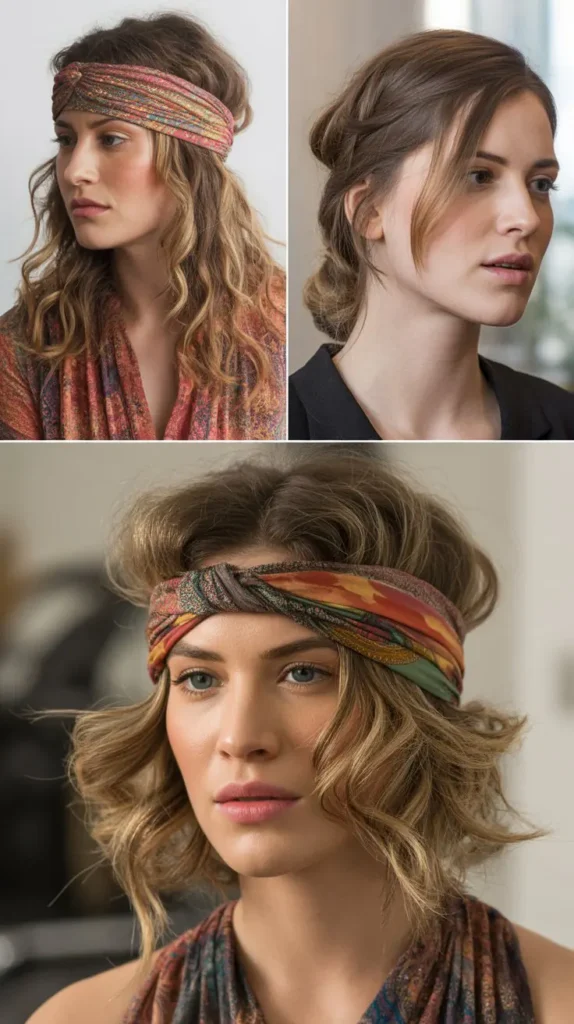26. Bohemian Headband Wrap With Loose Hair