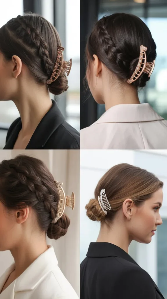 8. The Braided Accent Updo
