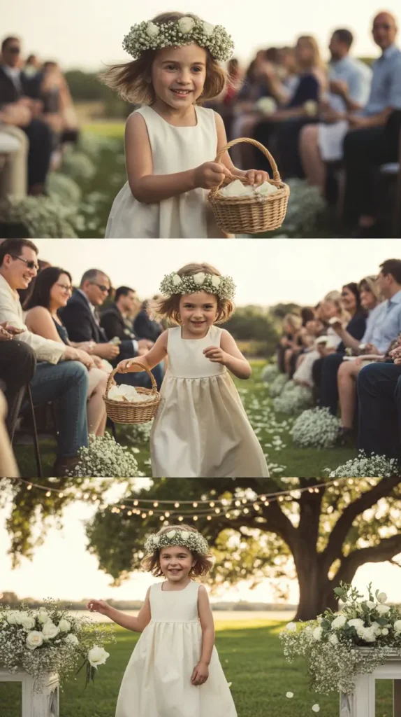 . Short Hair with Flower Crown