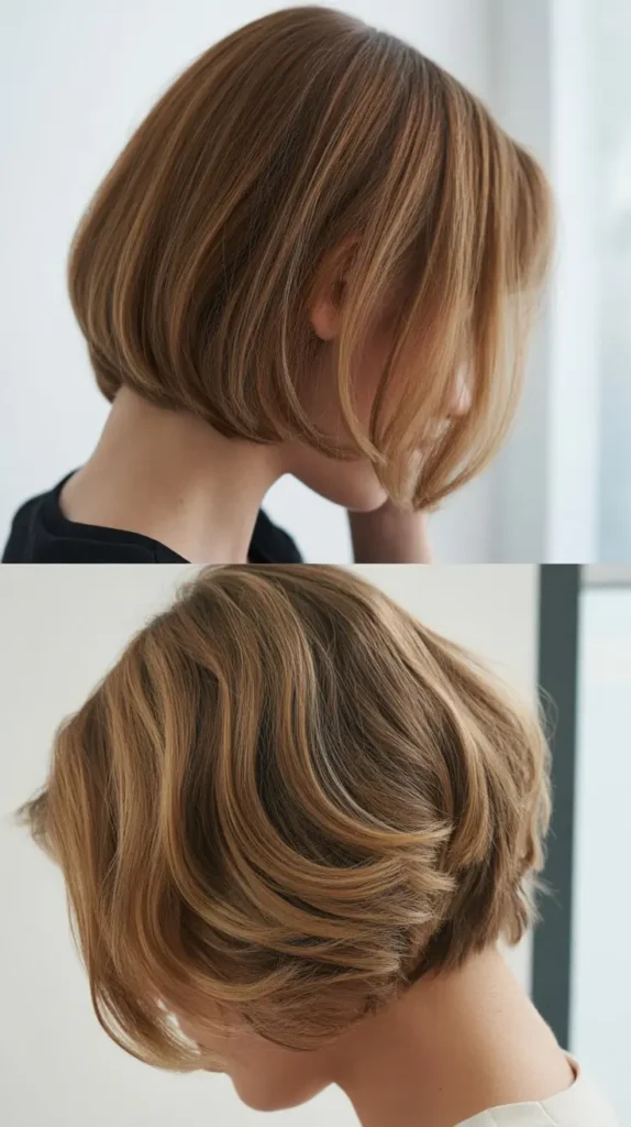 Soft Layered Back View Bob
