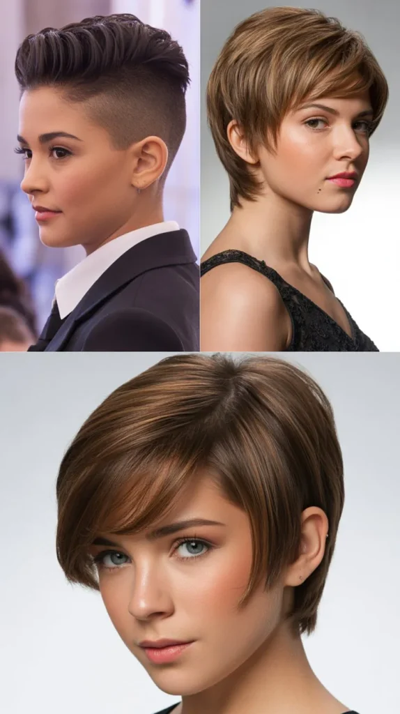 . Short Hair Faux Hawk Style