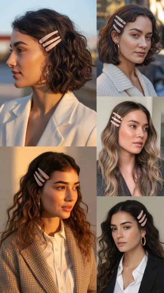 10. The Textured Wavy Clip-Up