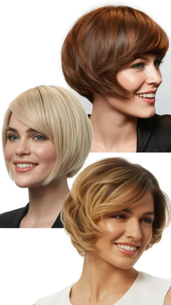 Celebrity Inspirations for Stacked Bob Wedges