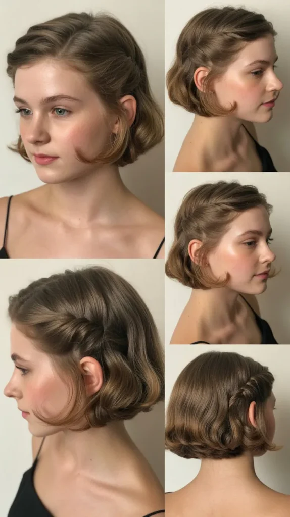 . Twisted Front Short Hairstyle
