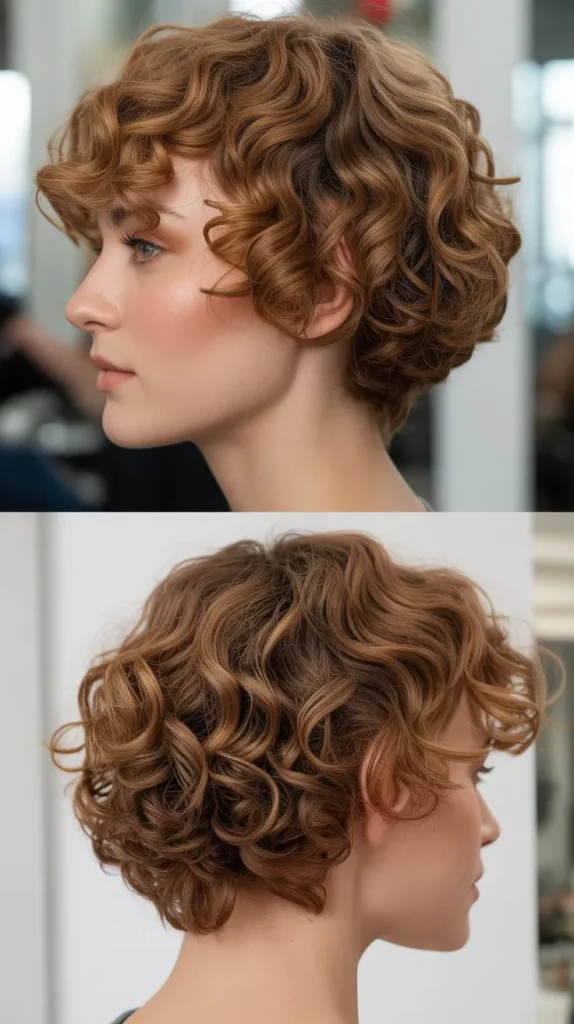 Layered Curly Wedge