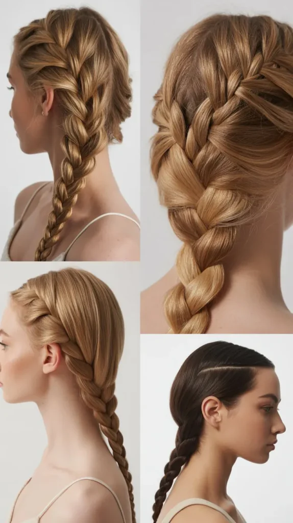 Side Part Rope Braid