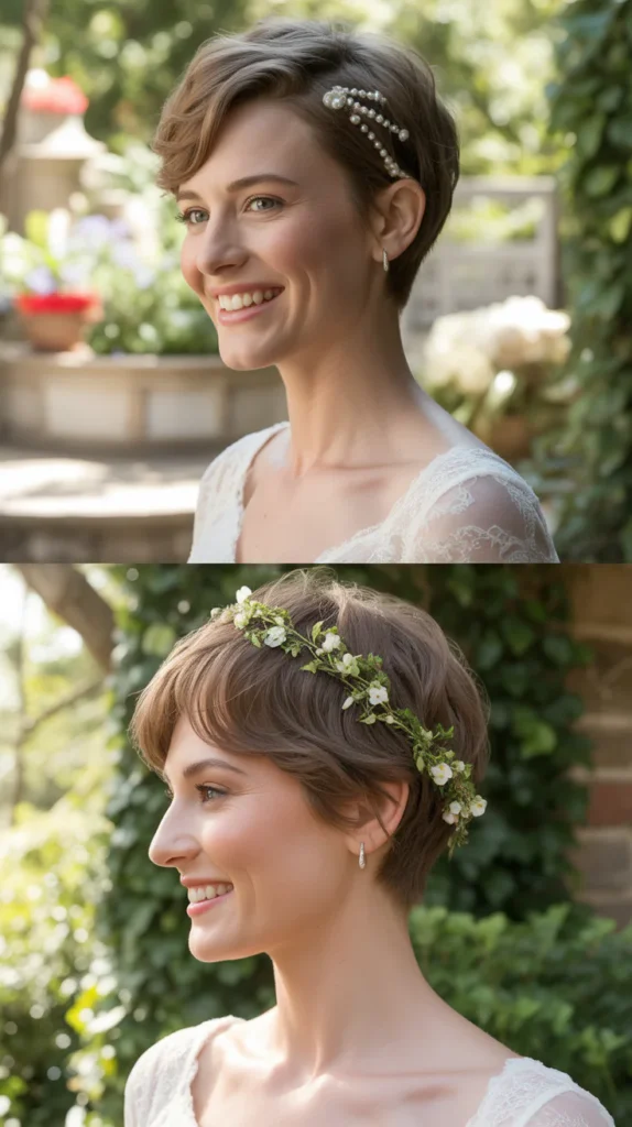 Pixie with Hair Vine