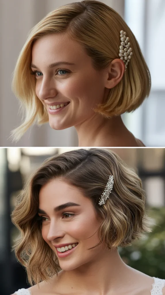 Asymmetrical Bob with Highlights