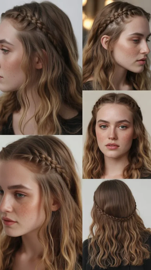 Side Part Braided Waves