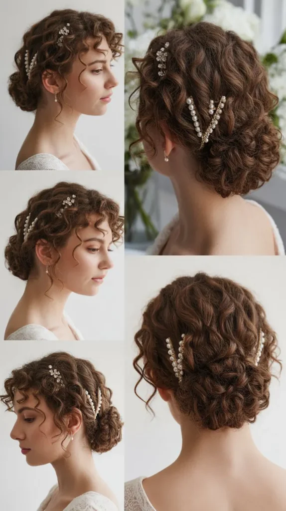  Curly Low Chignon