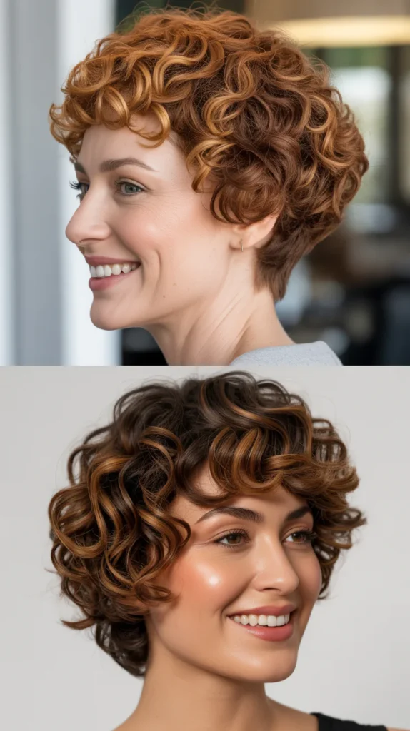 Curly Pixie Wedge