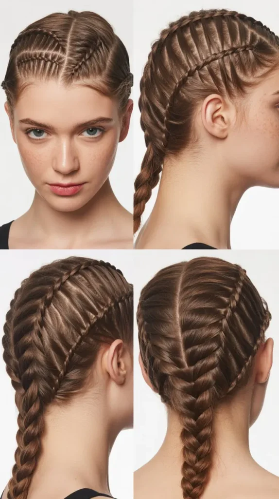 Side Part Ladder Braid