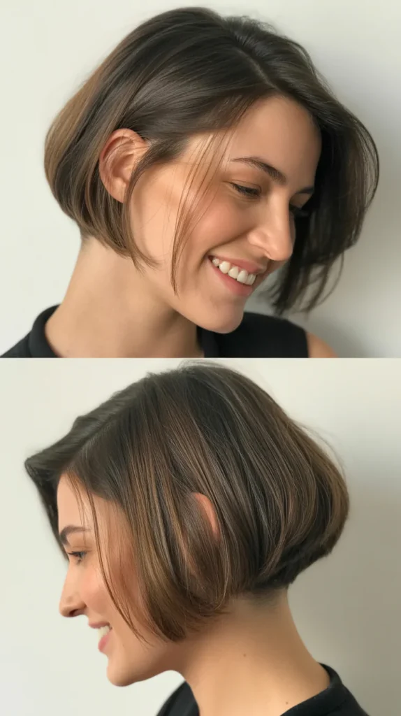 Angled Wedge Bob with Layers