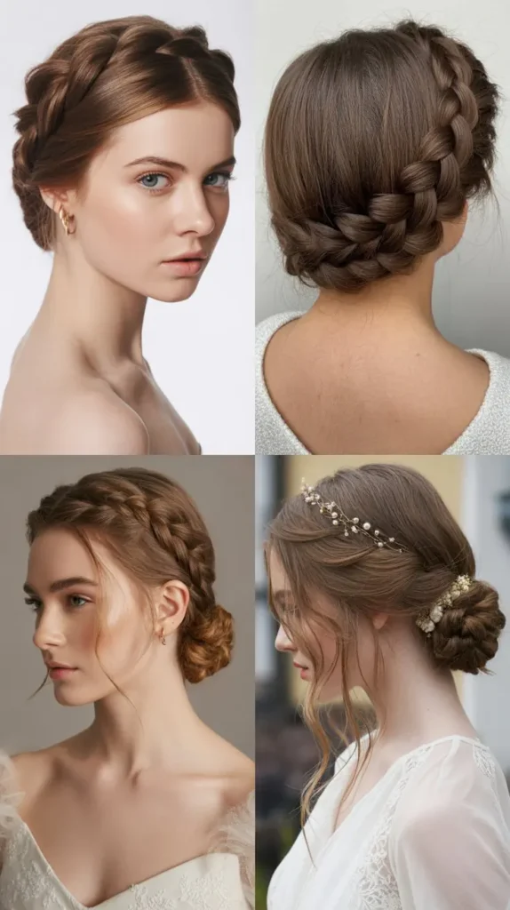  Side Part Halo Braid
