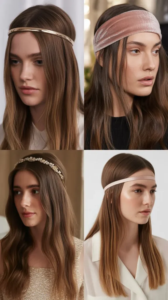 Straight Hair with Sleek Headband
